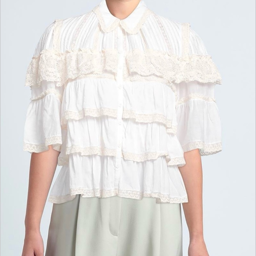 Zadig & Voltaire Tiny embroidered blouse Size S NWT
